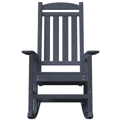 Garden Rocking Chair 2 pcs Navy 70 x 92 x 108cm Plastic