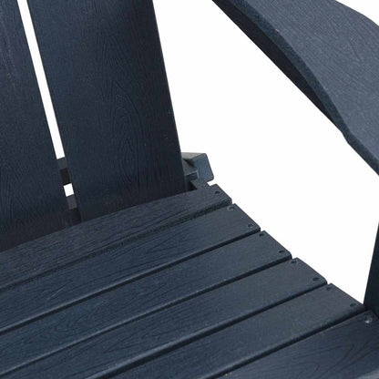 Garden Lounge Furniture 2 pcs Navy 74.5 x 80.5 x 90cm Plastic
