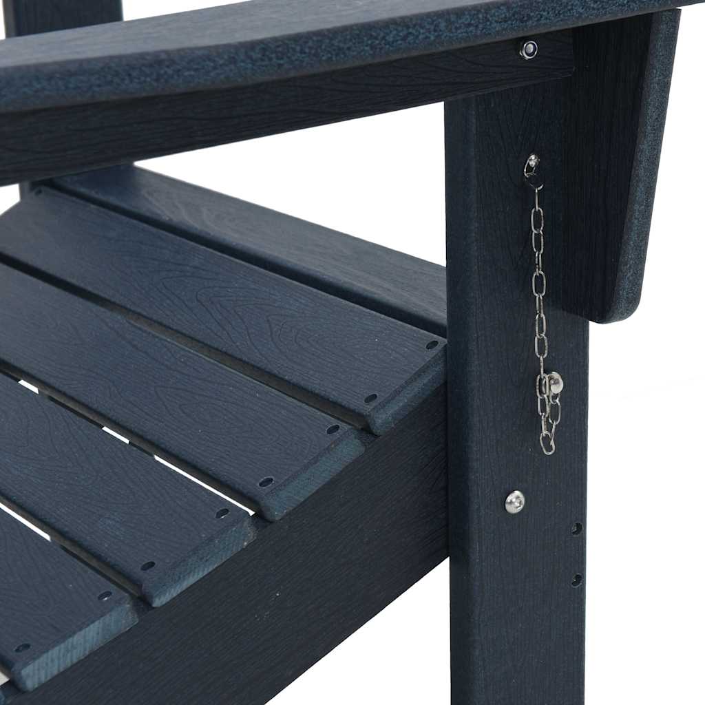 Garden Lounge Furniture 2 pcs Navy 74.5 x 80.5 x 90cm Plastic