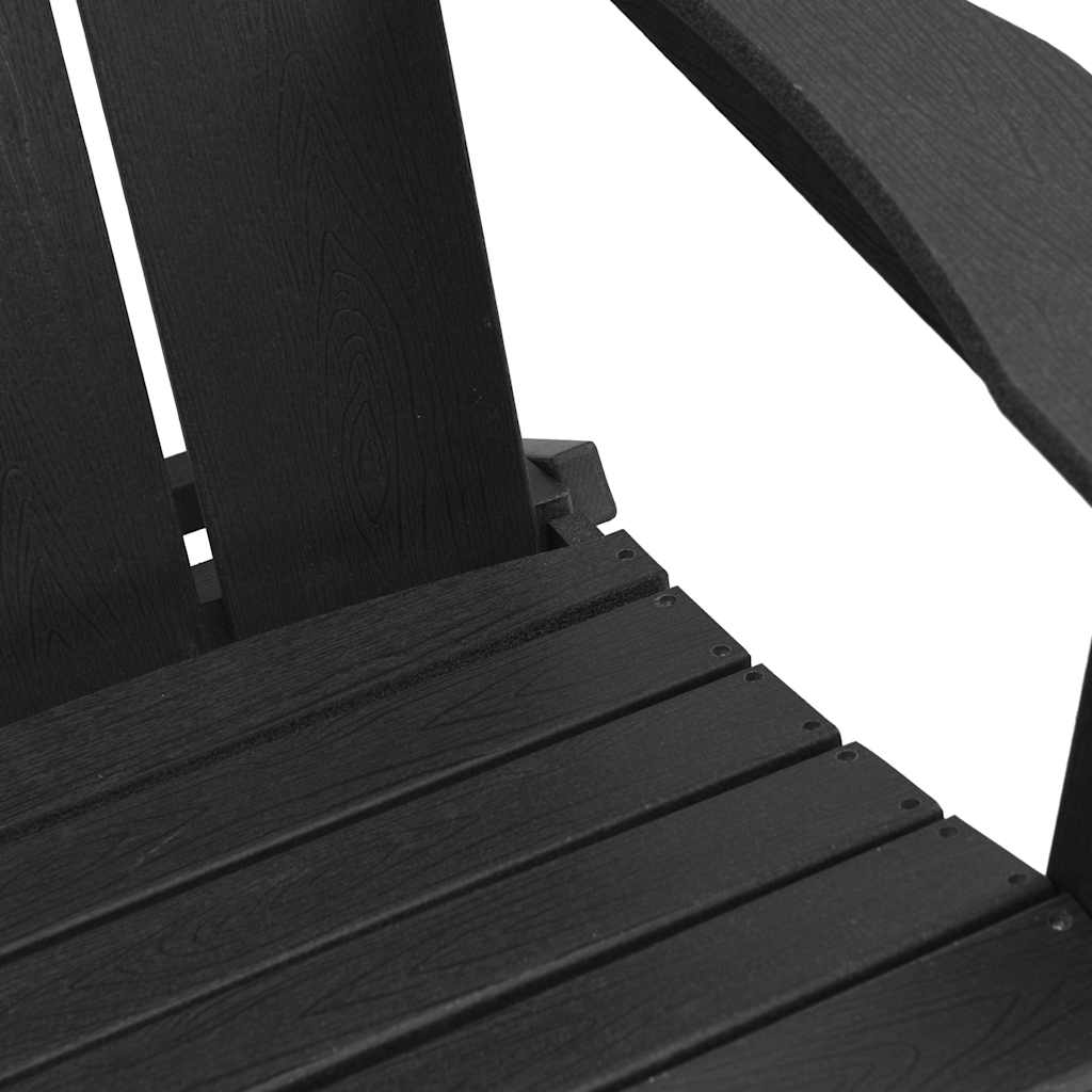 Garden Lounge Furniture 2 pcs Black 74.5 x 80.5 x 90cm Plastic