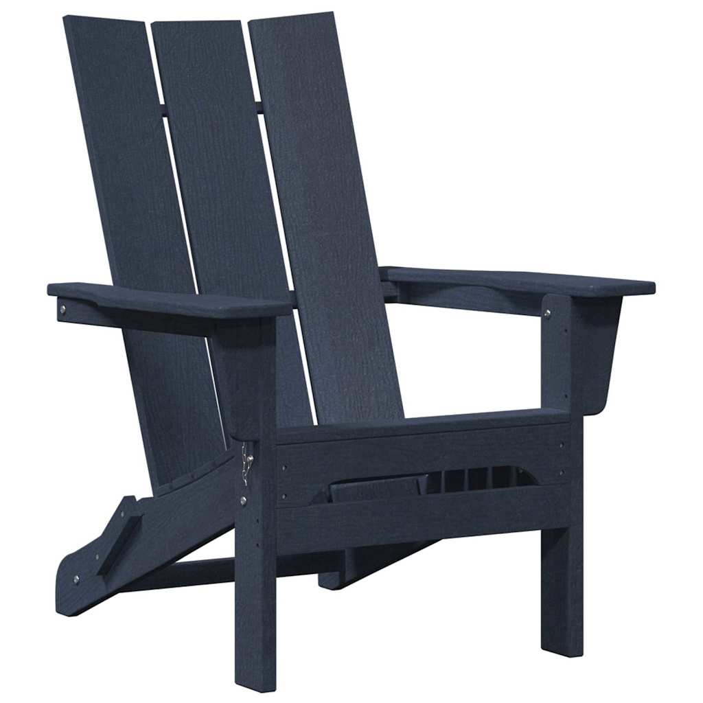 Garden Lounge Furniture 3 pcs Navy 38 x 38 x 46cm Plastic