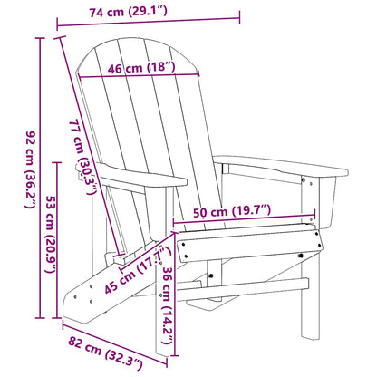 Garden Lounge Furniture 2 pcs Navy 74 x 82 x 90cm Polyethylene