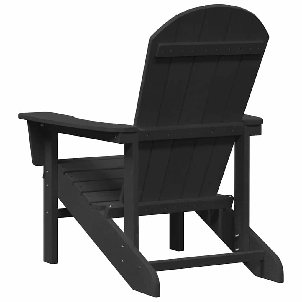 Garden Lounge Furniture 2 pcs Black 74 x 82 x 90cm Polyethylene