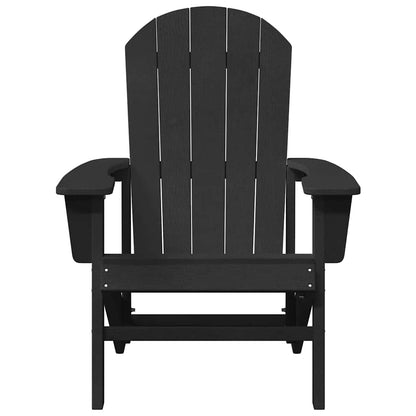 Garden Lounge Furniture 2 pcs Black 74 x 82 x 90cm Polyethylene