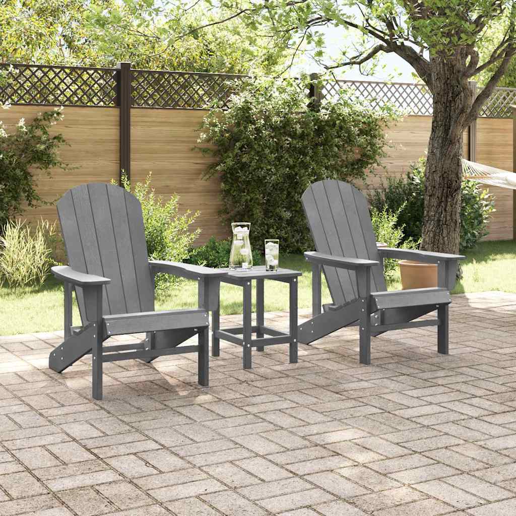 Garden Lounge Furniture 2 pcs Light Grey 74 x 82 x 90cm