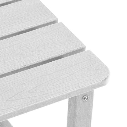 Garden Lounge Furniture 3 pcs White 38 x 38 x 46cm Polyethylene