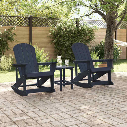 Garden Lounge Set Navy blue HDPE