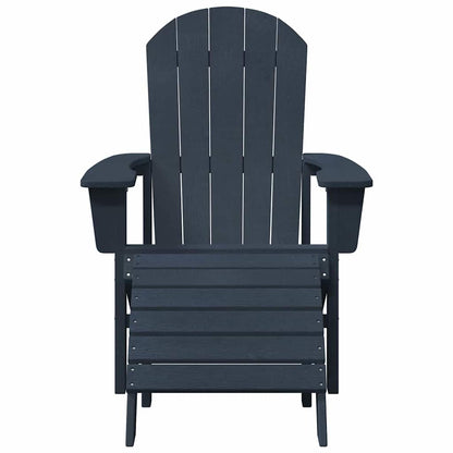 Garden Lounge Furniture 2 pcs Navy 74 x 82 x 90cm Plastic