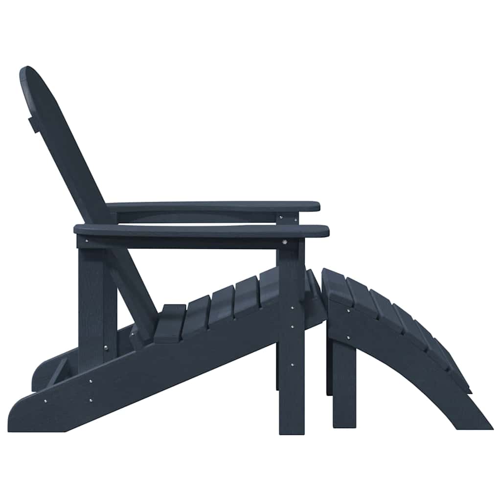 Garden Lounge Furniture 2 pcs Navy 74 x 82 x 90cm Plastic
