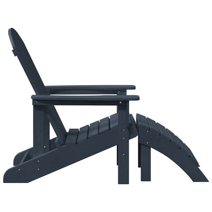 Garden Lounge Furniture 2 pcs Navy 74 x 82 x 90cm Plastic