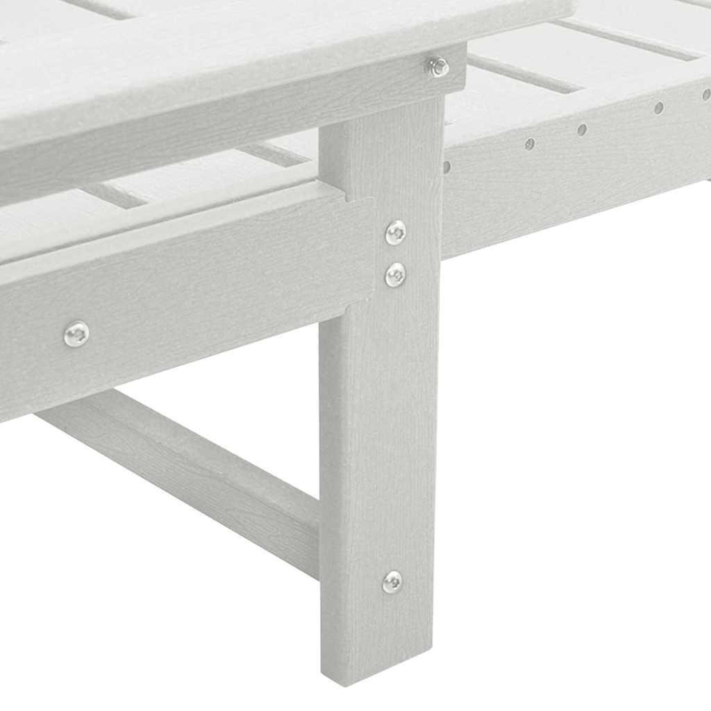 Garden Lounge Furniture Reclining 2 pcs White 53 x 195.5 x 30cm