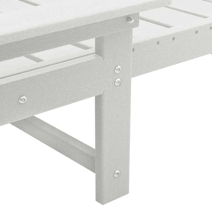 Garden Lounge Furniture 3 pcs White 38 x 38 x 46cm Polyethylene
