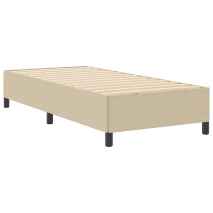 Bed Frame Grey Green 90 x 190 cm Corduroy fabric