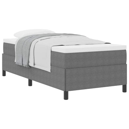 Bed Frame Light grey 90 x 200 cm Corduroy fabric