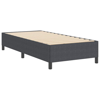 Bed Frame Dark grey 100 x 200 cm Corduroy fabric