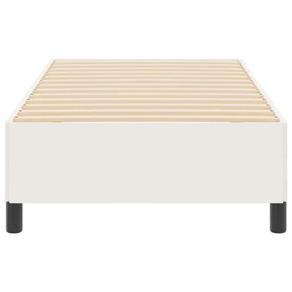 Bed Frame Cream 100 x 200 cm Corduroy fabric