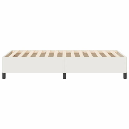 Bed Frame Cream 100 x 200 cm Corduroy fabric