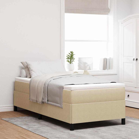 Bed Frame Grey Green 100 x 200 cm Corduroy fabric