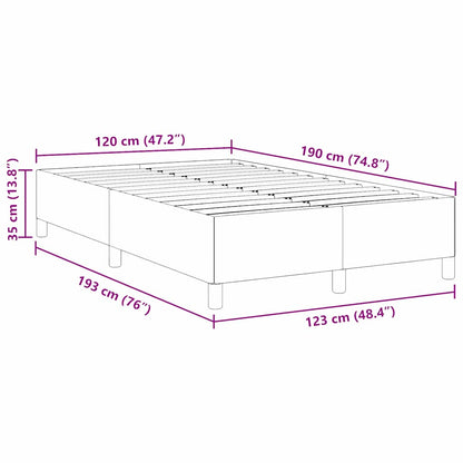 Bed Frame Dark grey 120 x 190 cm Corduroy fabric