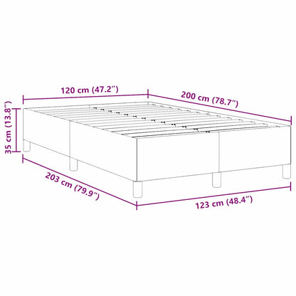 Bed Frame Blue 120 x 200 cm Corduroy fabric
