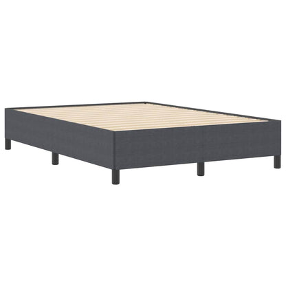 Bed Frame Dark grey 140 x 200 cm Corduroy fabric