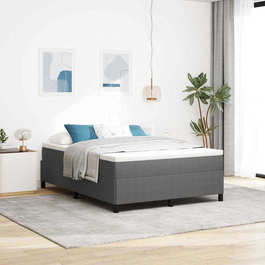 Bed Frame Light grey 160 x 200 cm Corduroy fabric