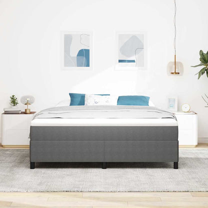 Bed Frame Light grey 180 x 200 cm Corduroy fabric