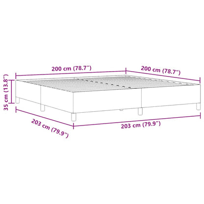 Bed Frame Blue 200 x 200 cm Corduroy fabric