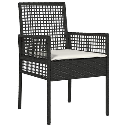 Garden Chair 2 pcs Black 53 x 60 x 85cm Poly Rattan