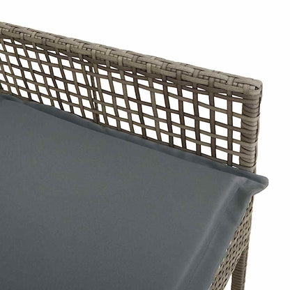Garden Chair 2 pcs Grey 53 x 60 x 85cm Poly Rattan