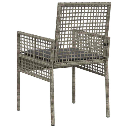 Garden Chair 2 pcs Grey 53 x 60 x 85cm Poly Rattan