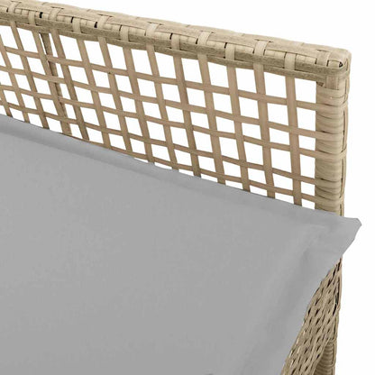 Garden Chair 2 pcs Beige 53 x 60 x 85cm Poly Rattan