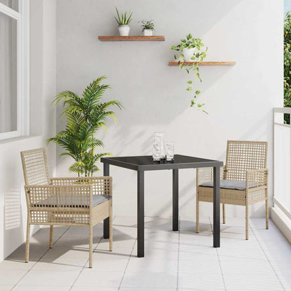 Garden Chair 2 pcs Beige 53 x 60 x 85cm Poly Rattan