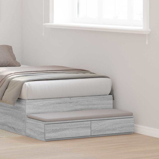 Bed Drawers Grey sonoma 100 x 36.5 x 16.5 cm Engineered wood