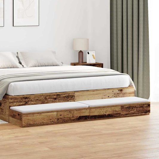 Bed Drawers Old wood 200 x 36.5 x 16.5 cm Engineered wood