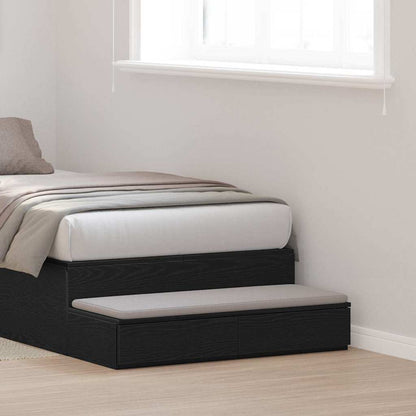 Bed Drawers Black oak 80 x 36.5 x 16.5 cm Engineered wood