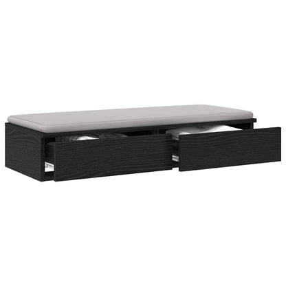 Bed Drawers Black oak 80 x 36.5 x 16.5 cm Engineered wood