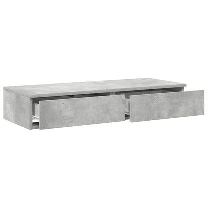 Bed Drawers Concrete grey 90 x 36.5 x 16.5 cm Engineered wood