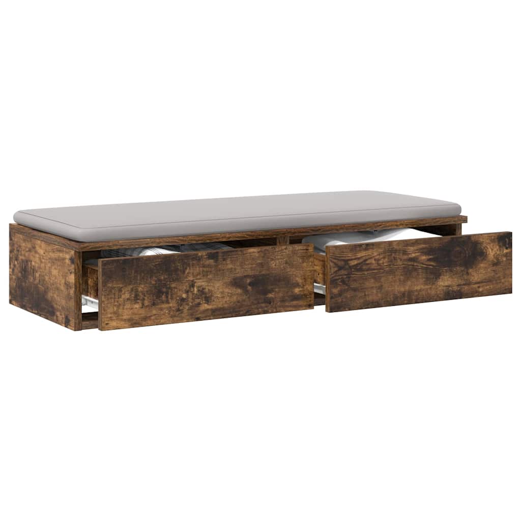 Bed Drawers Smoked oak 90 x 36.5 x 16.5 cm Engineered wood