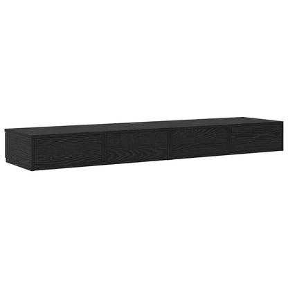 Bed Drawers Black oak 140 x 36.5 x 16.5 cm Engineered wood