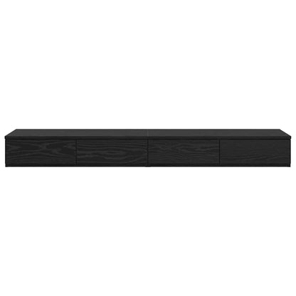 Bed Drawers Black oak 140 x 36.5 x 16.5 cm Engineered wood