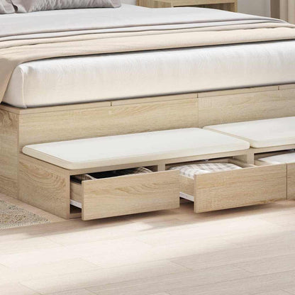 Bed Drawers Sonoma oak 140 x 36.5 x 16.5 cm Engineered wood