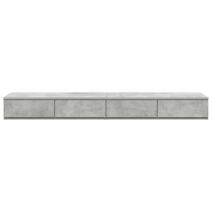 Bed Drawers Concrete grey 140 x 36.5 x 16.5 cm Engineered wood
