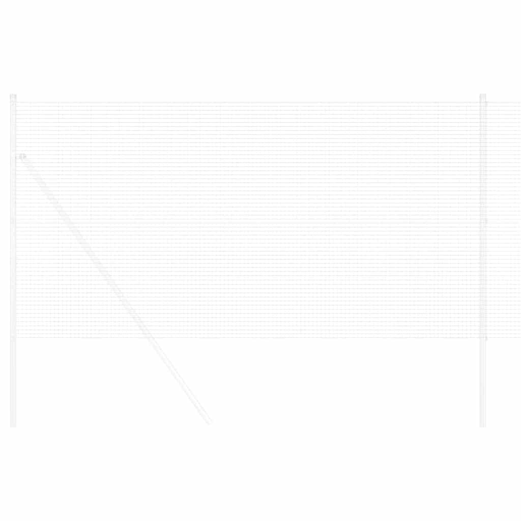 Welded Wire Fence Silver 0.4 x 10 m Steel