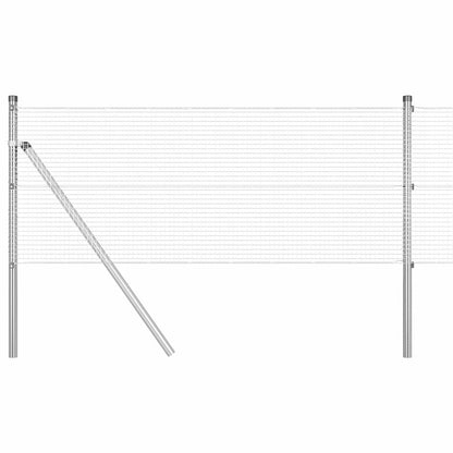 Welded Wire Fence Silver 0.6 x 25 m Steel