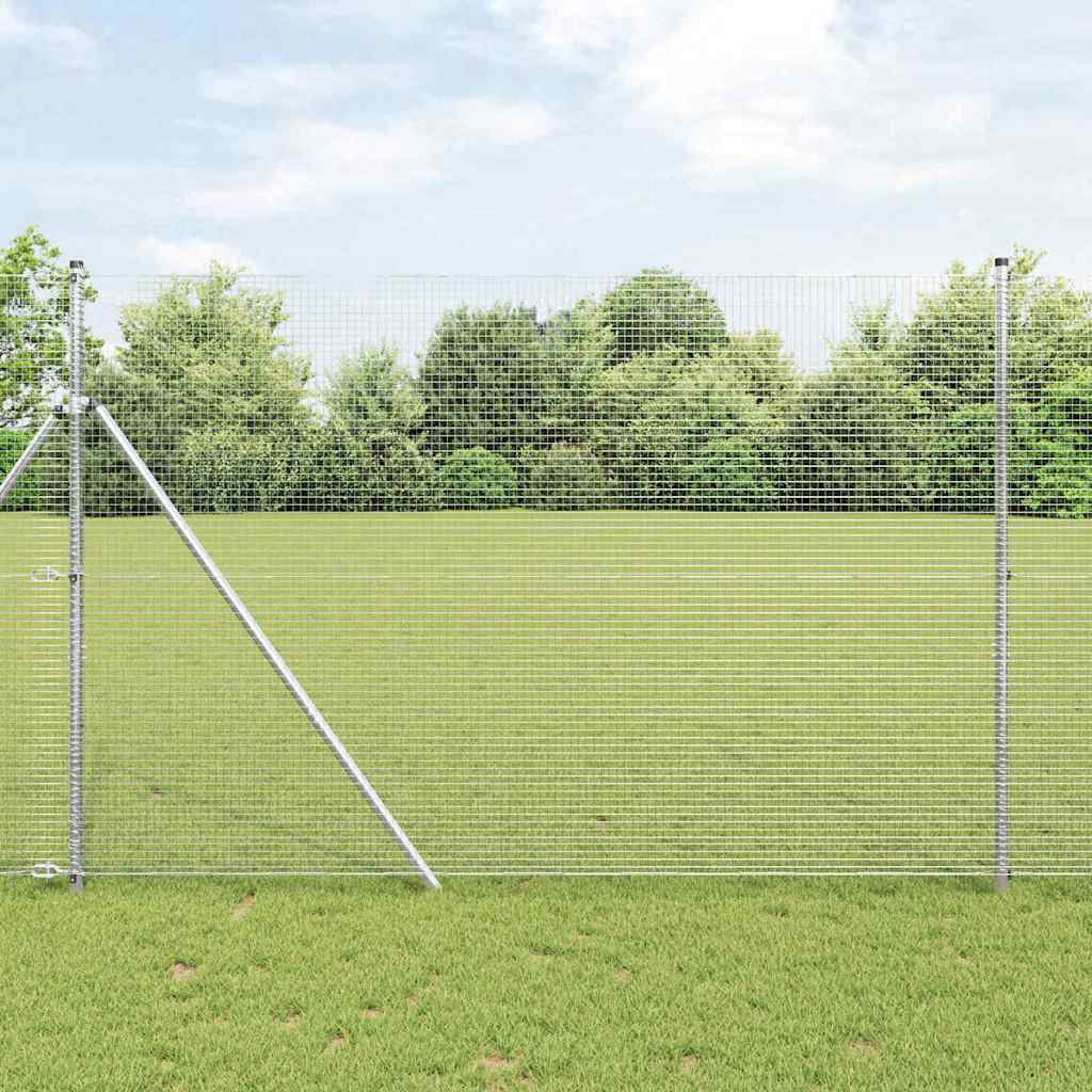 Welded Wire Fence Silver 1.5 x 50 m Steel