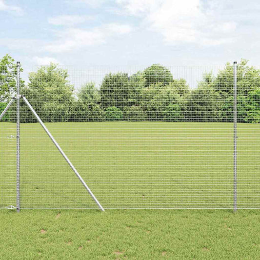 Welded Wire Fence Silver 1.5 x 50 m Steel