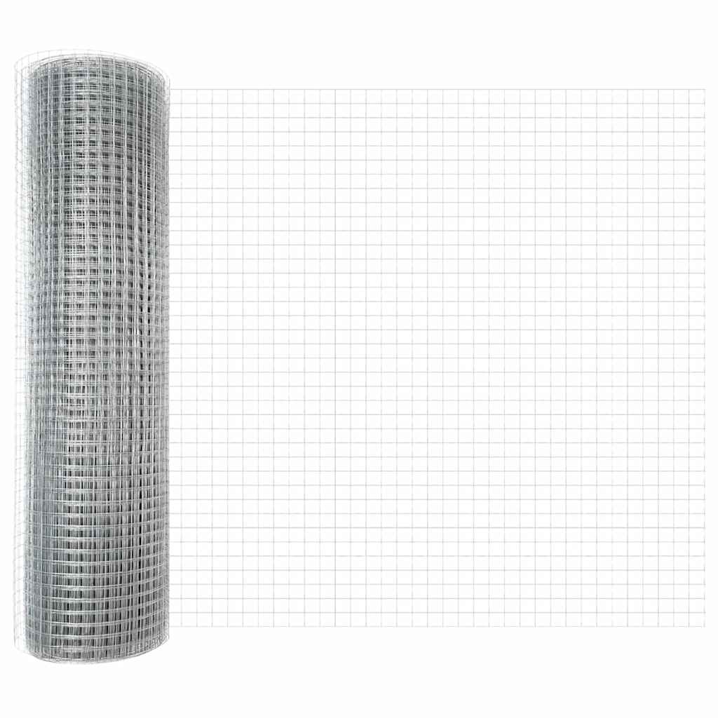Welded Wire Fence Silver 0.4 x 100 m Steel