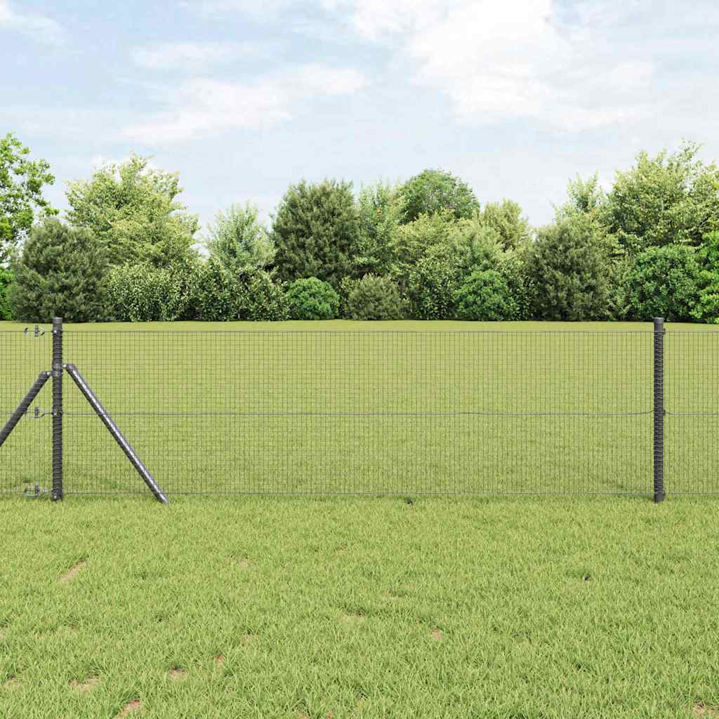 Welded Wire Fence Grey 0.4 x 10 m Steel