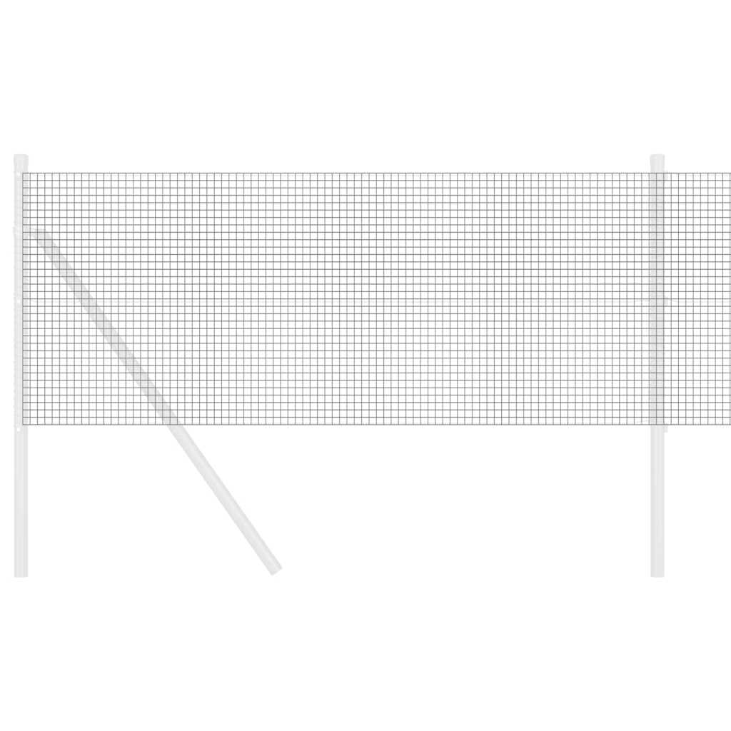 Welded Wire Fence Grey 0.4 x 10 m Steel